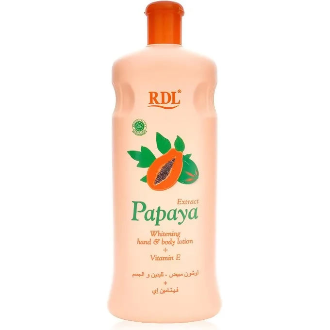 Rdl Papaya Whitening Hand And Body Lotion, 600ml