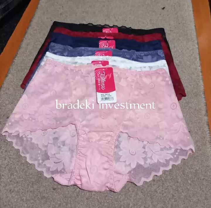 3PCS NET SEAMLESS COTTON, LADIES PANTS