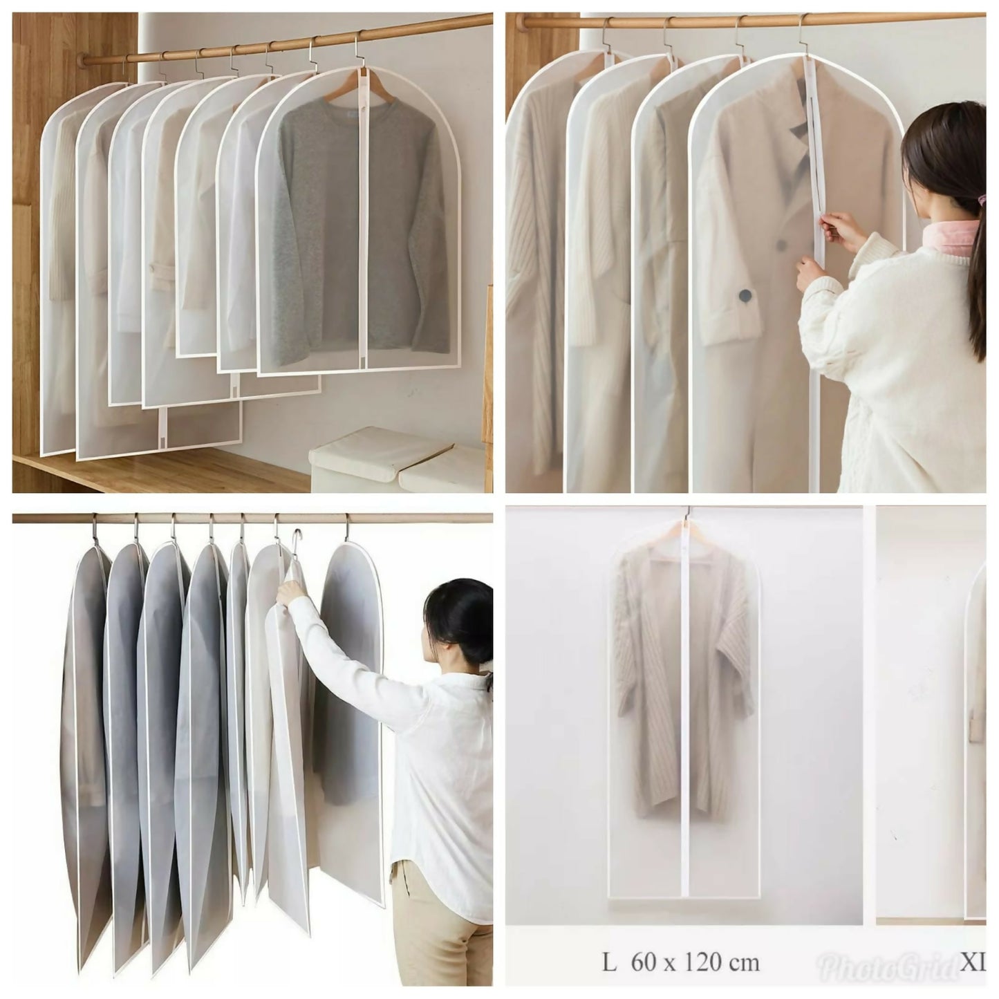 Waterproof /dustproof clothes storage