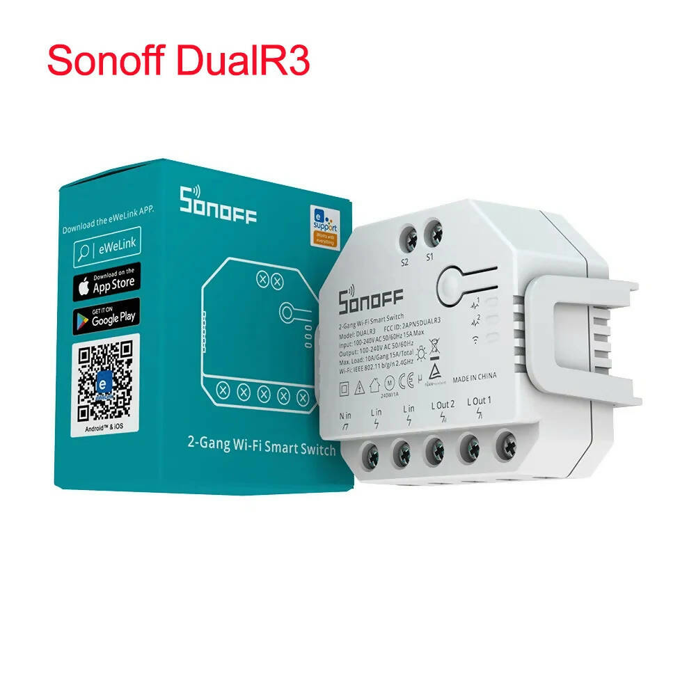 Sonoff Dual R3 Sonoff Mini R2 2 Way Wifi Smart Switch Smart Home Remote Control Wireless DIY Switch Work With Alexa Google Home