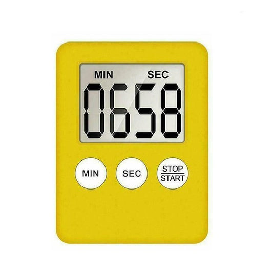 Durable Cooking Timer LCD Digital Magnetic Countdown Alarm, Extra Large Digit Display with a Loud Long Alarm