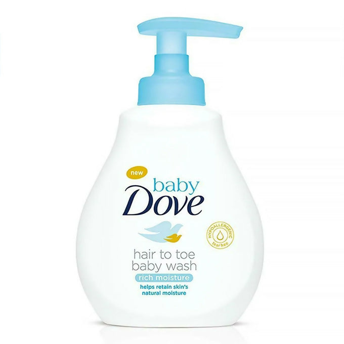 Baby Dove Rich Moisture Hair to Toe Baby Wash, 400 ml