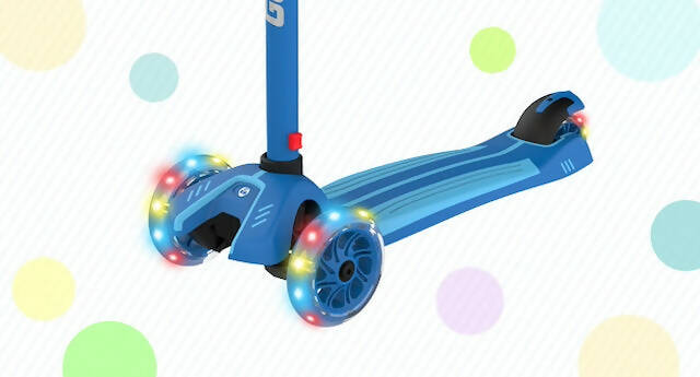 Adjustable Scooter with Lights: Suitable for Ages 3-12, Maximum Load 50kgs