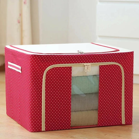 Storage Bag For Clothes With Steel Frame & Window