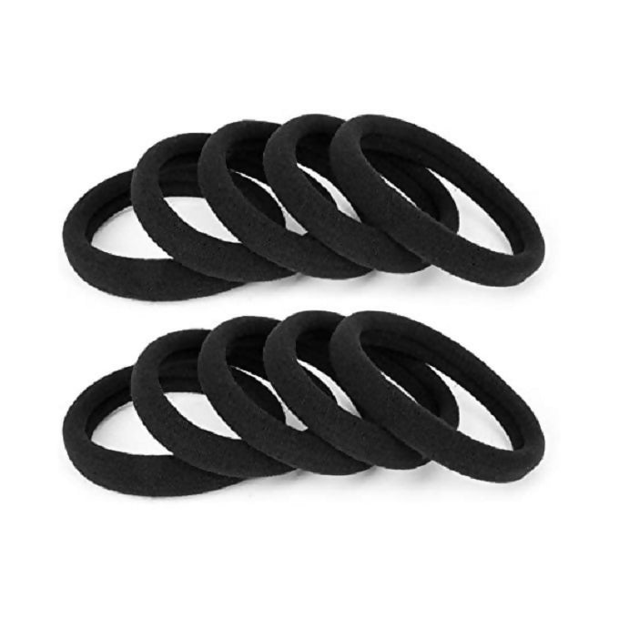 72Pcs Black Pony Tail Hair Bands