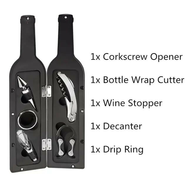 5pcs bottle-shaped wine opener