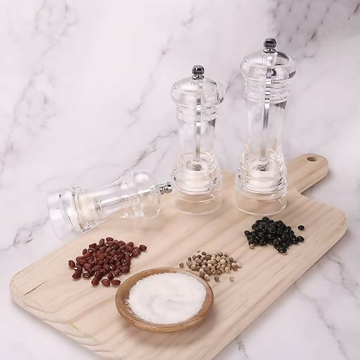 6 Inch Acrylic Salt & Pepper Grinder/Mill