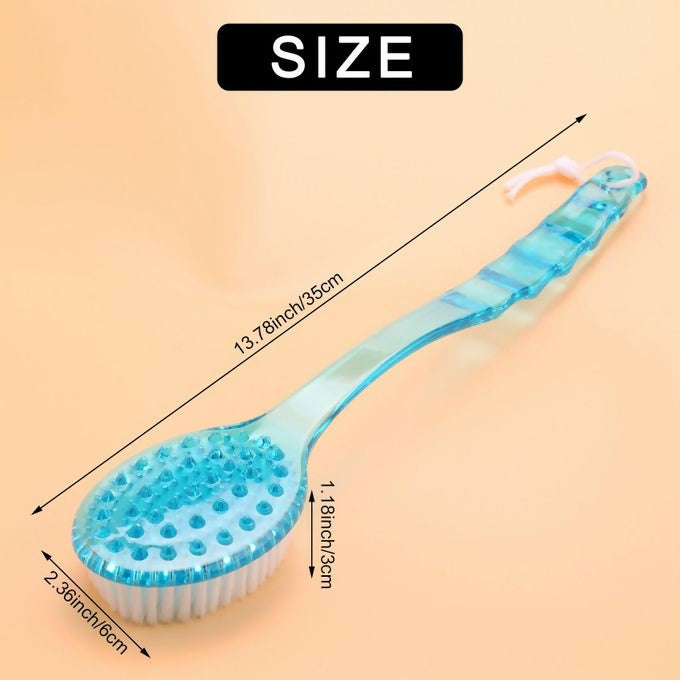 2 In 1 Double-sided Shower Long Handle Body Brush