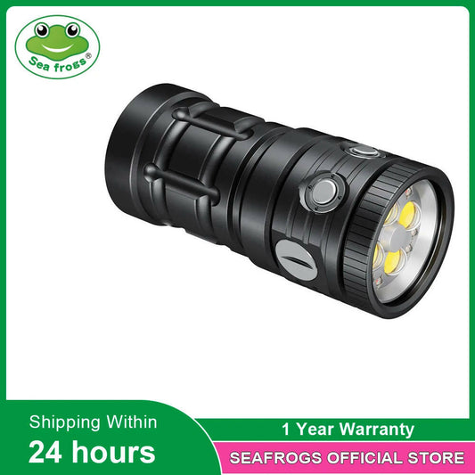 Seafrogs MK20 Super Bright Diving Flashlight 11000 Lumen IPX8 Waterproof Dive Torch for Under Water Deep Sea Cave at Night