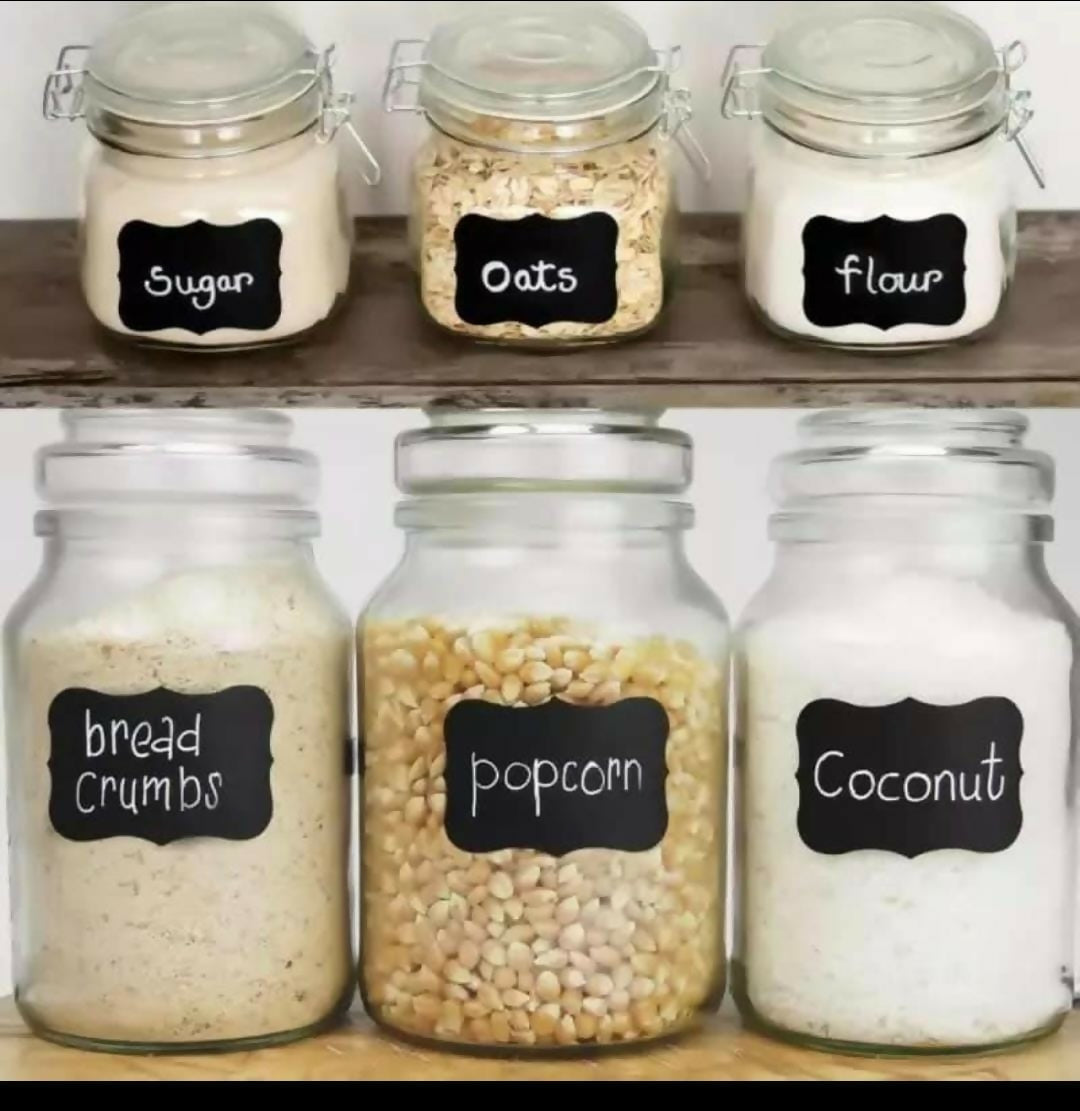 Pantry organizing labels