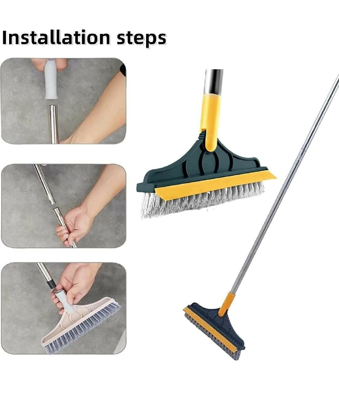 2-in-1 V-Shape Magic Broom and Squeegee