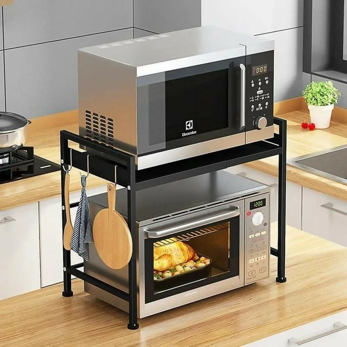 Single Layer Heavy Duty Adjustable Microwave Stand