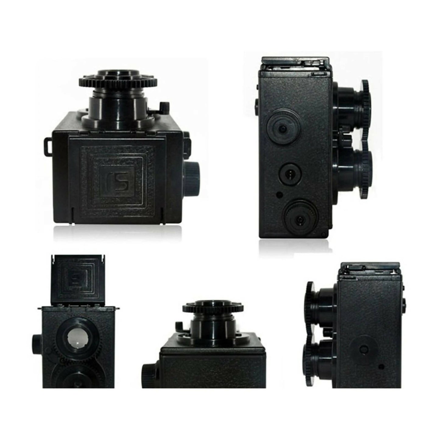 DIY Retro Film Camera With Dual Lens Lightweight Sturdy Plastic Camera For Children Adult