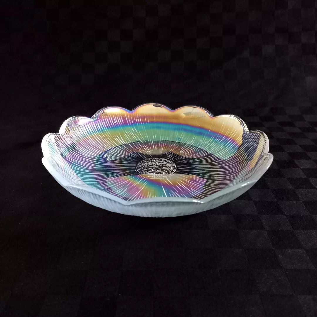 Glass Bowl Rainbow 22cm