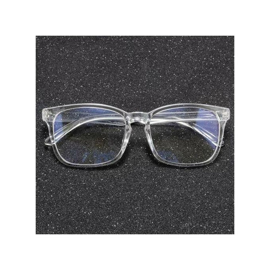 Unisex Blue Light Blocking Rectangle Glasses Clear Frame