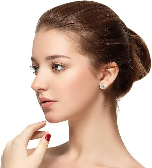 Fashion 12 Pairs Earrings Zircon Crystal Heart Triangle