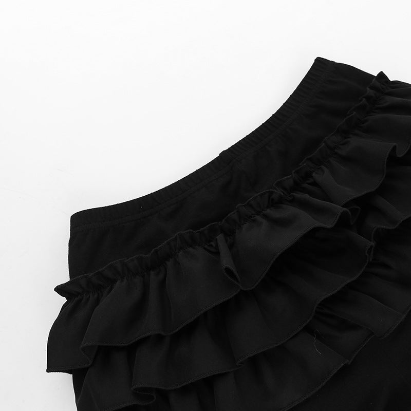 AltGoth Mall Goth Hotsweet Shorts Women Aesthetic Y2k E-girl Cute Sweet Fairycore Grunge Lace Bow Patchwork High Waist Shorts