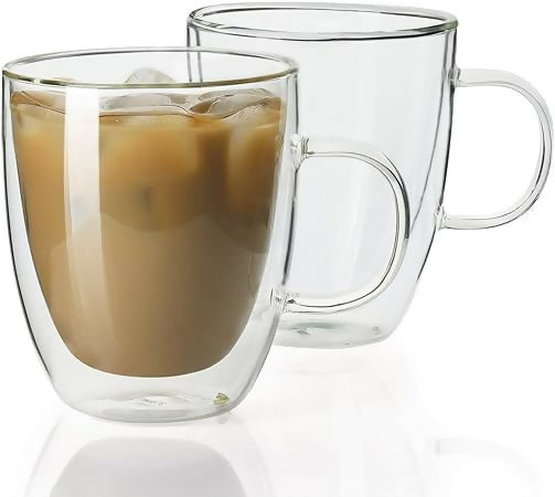 Double Walled Glass Mug 350ml