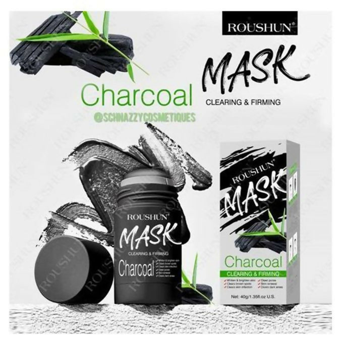 Roushun Brighten Repair Clear Pores - Charcoal Mud Stick Clay Mask