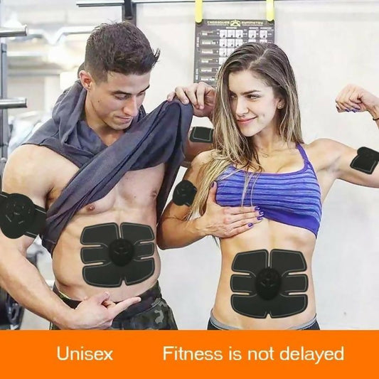 EMS muscle stimulator trainer smart fitness ABS abdominal and arm training electric body weight loss slimming device trainer, unisex