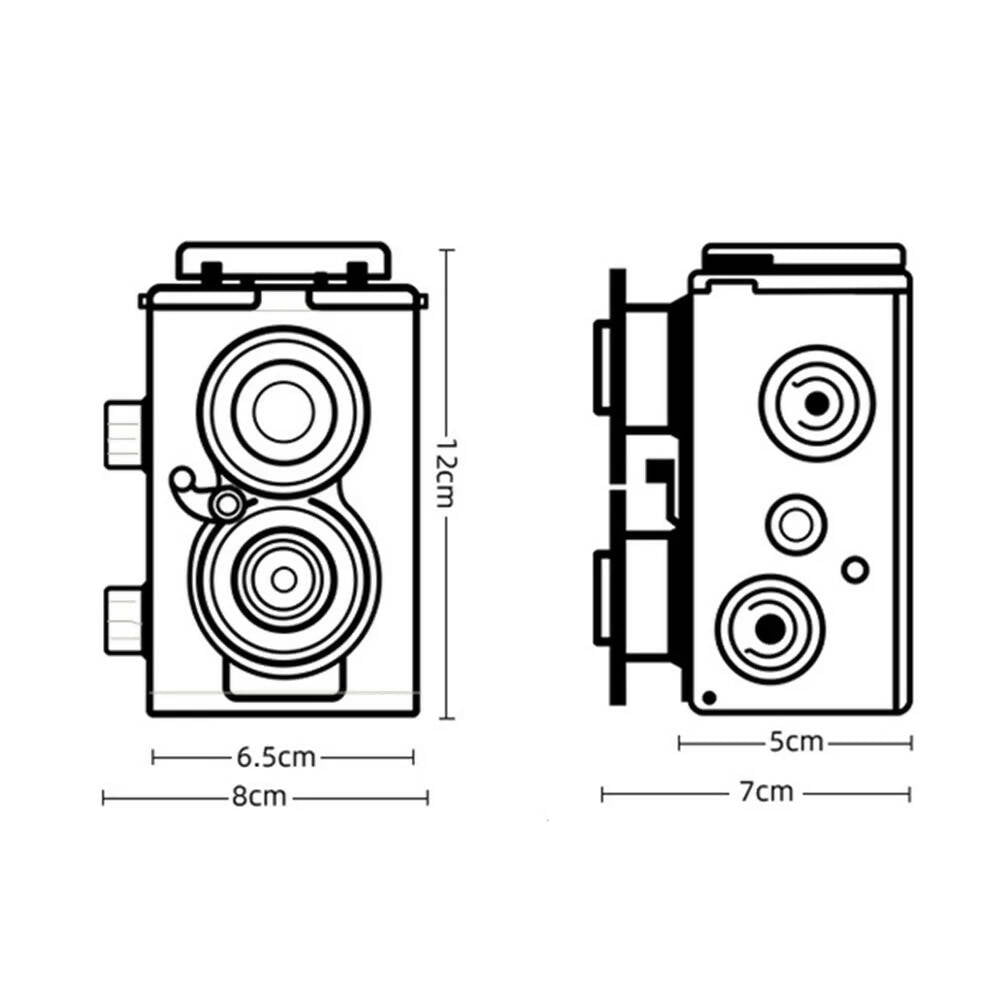 Dual Lens Camera DIY Material Kit Funny Classic Hobby Photo Toy Gift For Family Friends