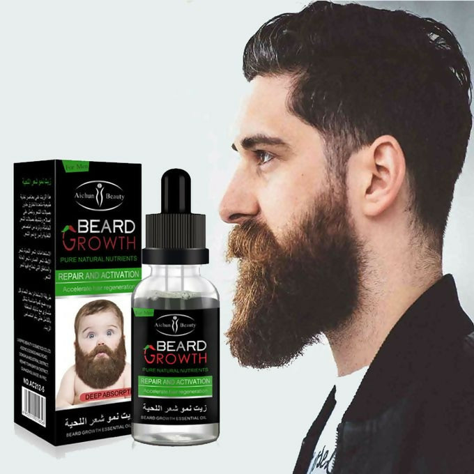 Aichun Beauty Beard & Moustache Growth Oil(BABY BEARD)