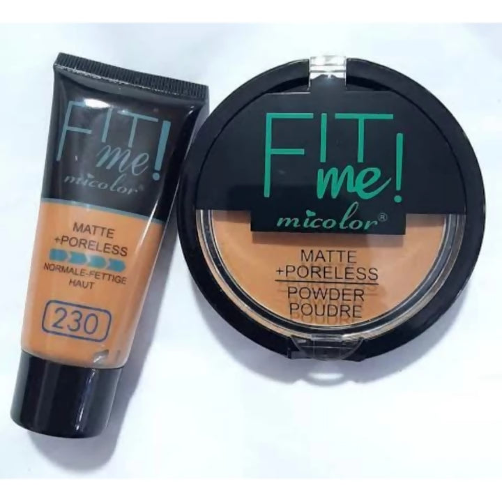 Micolor 2 In 1 Fit Me Matte Poreless Powder + Liquid Foundation