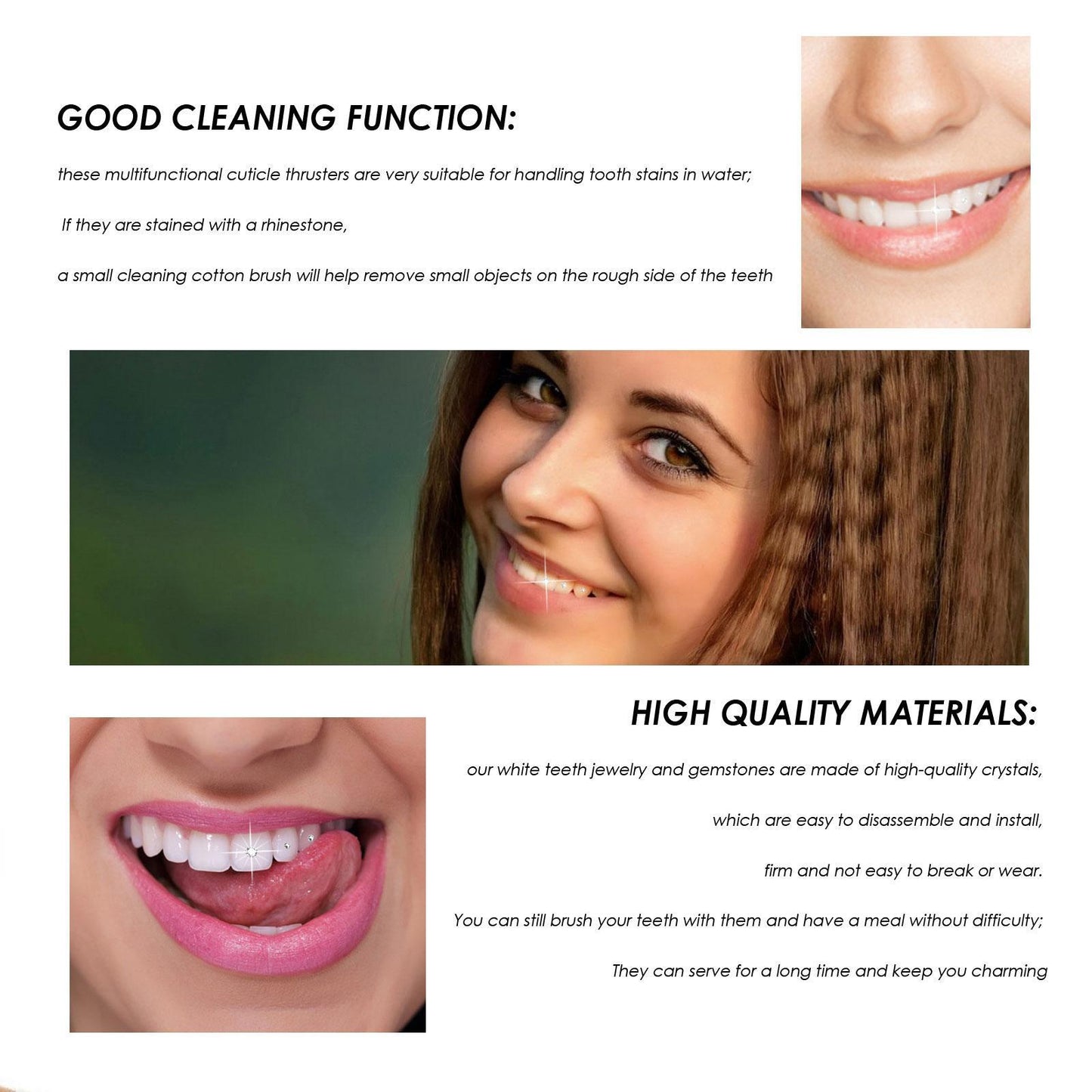 DIY Teeth Ornament With Curing Light Glue Professional Dental Adhesive Gem Crystals Ornaments Easy To Remove Unisex Dental Decor