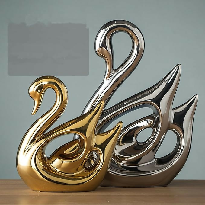 2-piece Decorative Swan