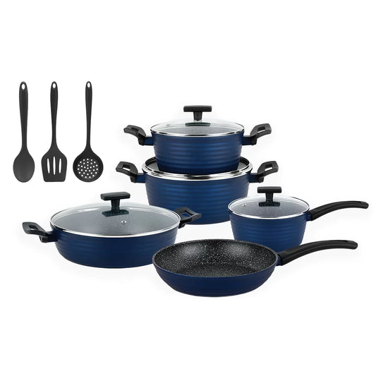 Nonstick Marble Cookware Set 12pcs – Culinary Kraft