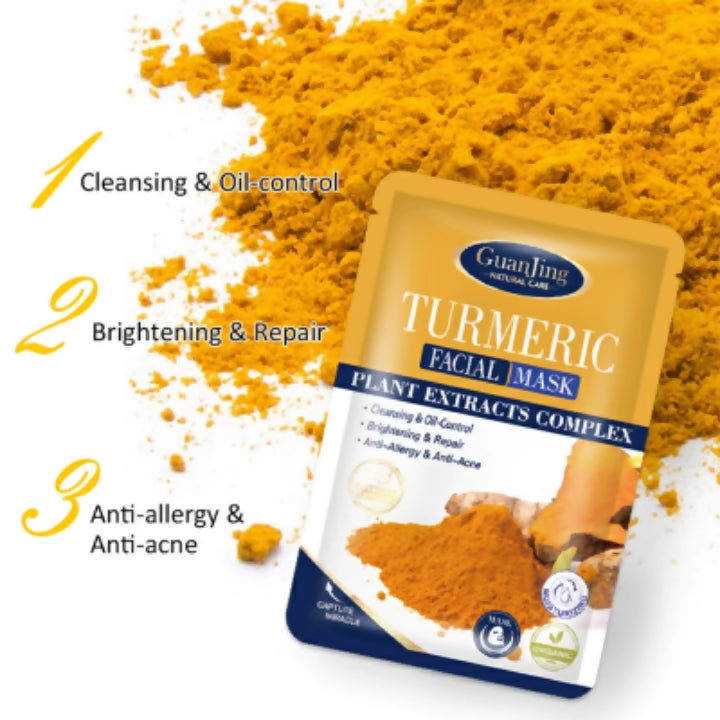 10Pcs Turmeric Facial Mask