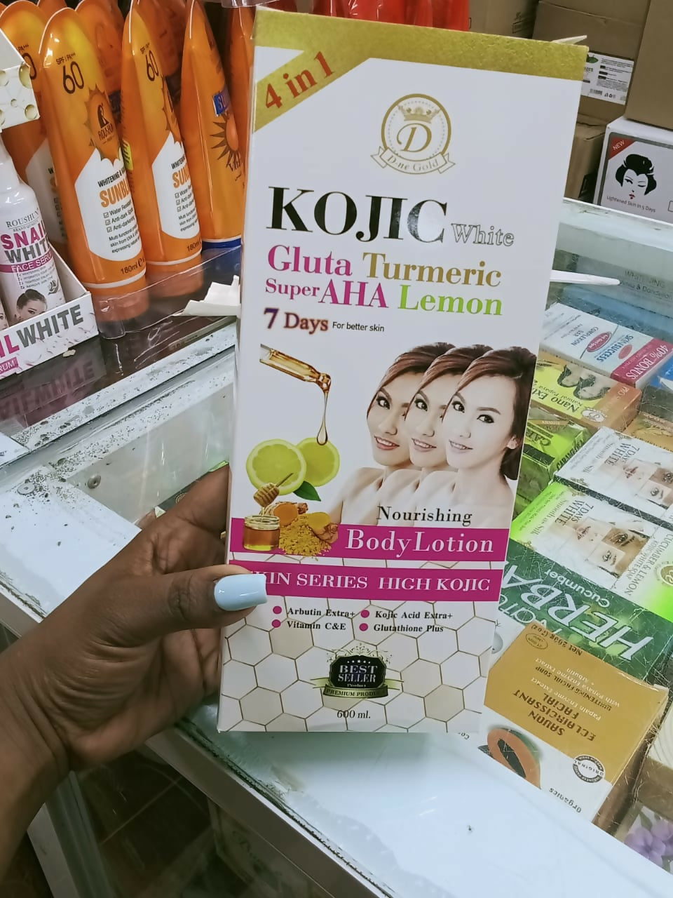 Kojic White Gluta Turmeric SuperAHA Lemon 7 Days For better skin