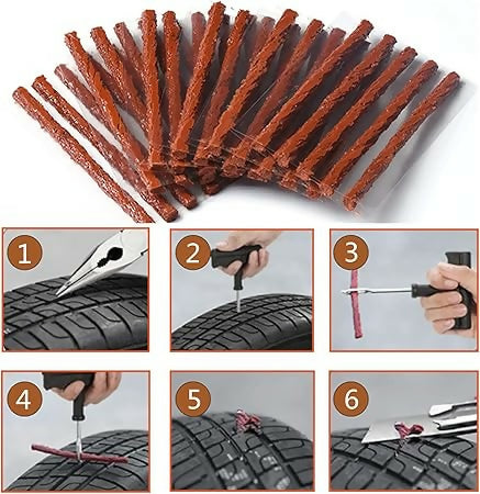 5PCS Tubeless Tire Repair Strips Auto Motorcycle