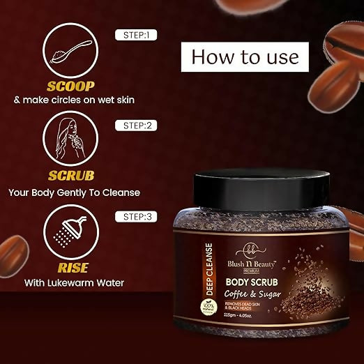 Deep Cleansing Coffee & Sugar Body Scrub.