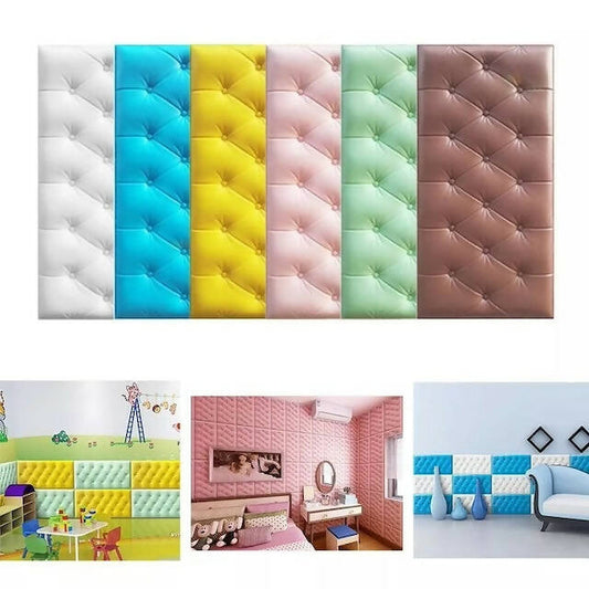 Anti Collision Head Boards, Self-Adhesive Wall Stickers for Living Room Bedroom Decor