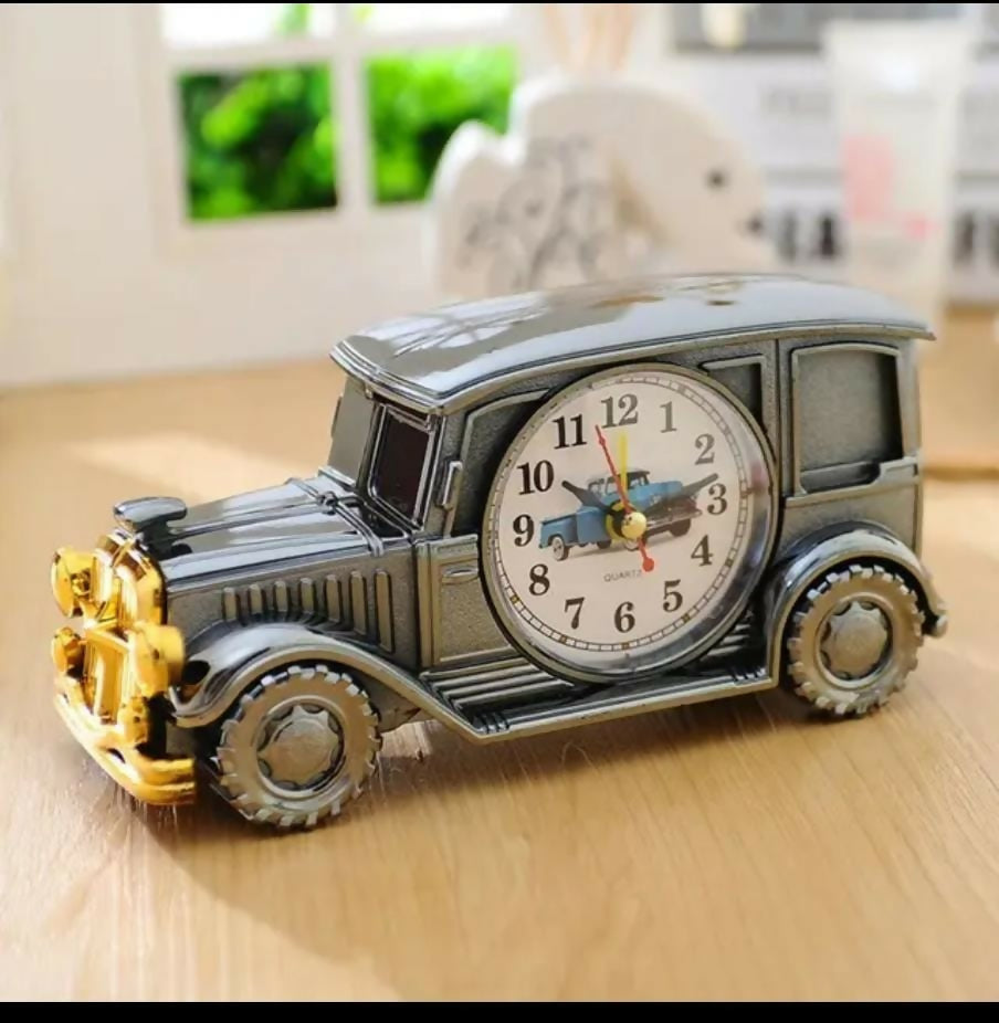 Retro vintage car alarm clock