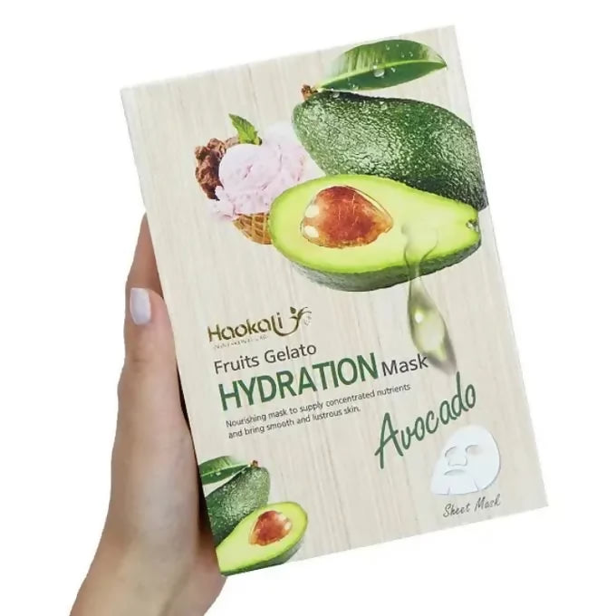 10PCS Haokali Avocado Face Masks