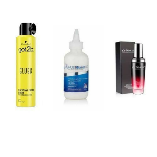 Got2B Wig Bonding Glue +Got2b Blasting Freeze Spray +Luodais Wig Serum