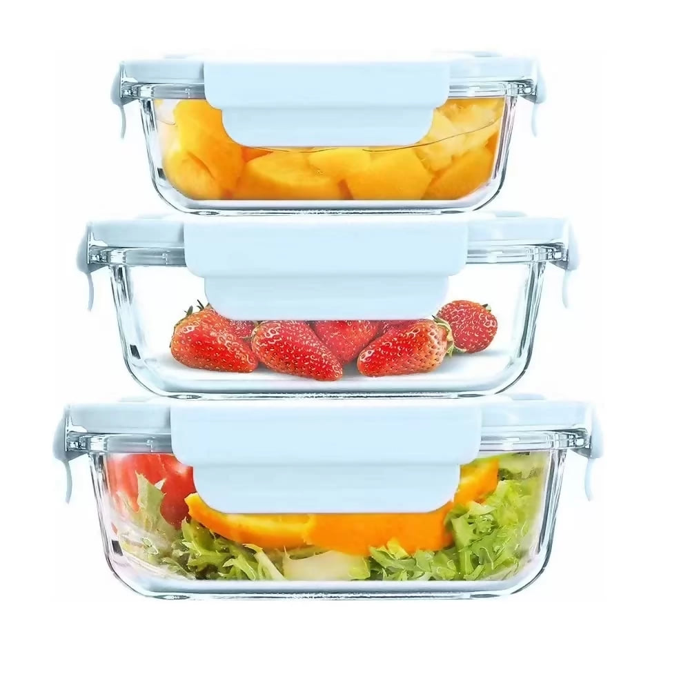 Glass Meal Prep Containers/Lunch Boxes 3pc Set