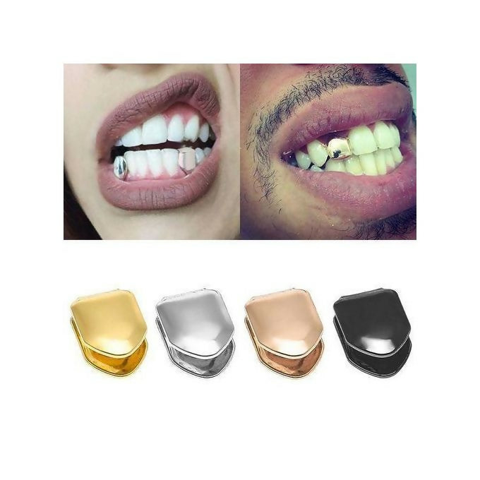 Single Silver Tooth Cap Bling Teeth