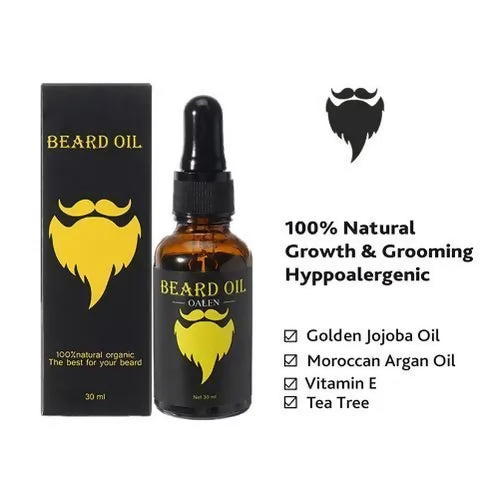 Beard Oil, Moustache & Body Hair Fast Growth Oil -30ml