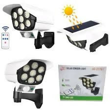 Motion sensor solar lights -3 Modes 77 LED Solar Wall Lamp