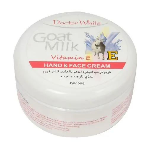 Doctor White Goat Milk Hand & Face Cream With Vitamin E & Aloe Vera-300g