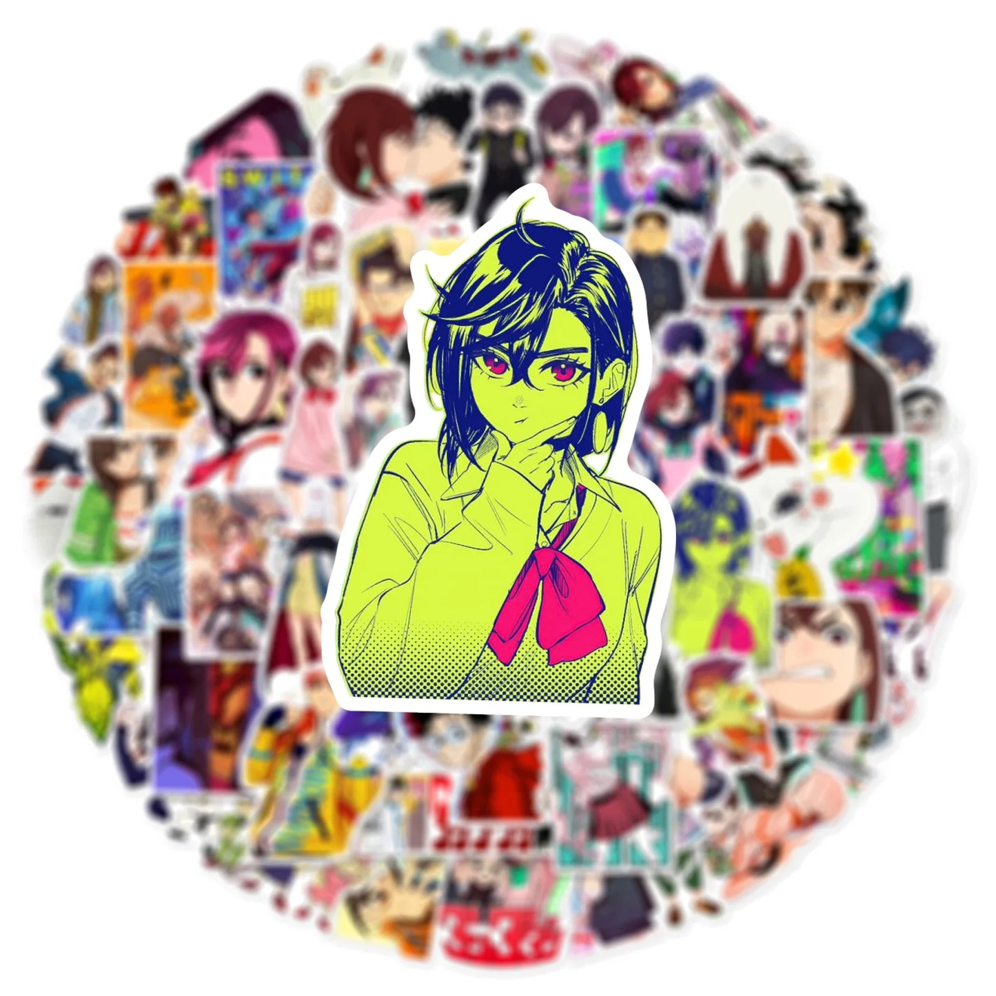60pcs DAN DA DAN Anime Ayase Momo Stickers Cool Classic Manga Sticker DIY Fridge Notebook Phone Funny Decals for Kids Toy