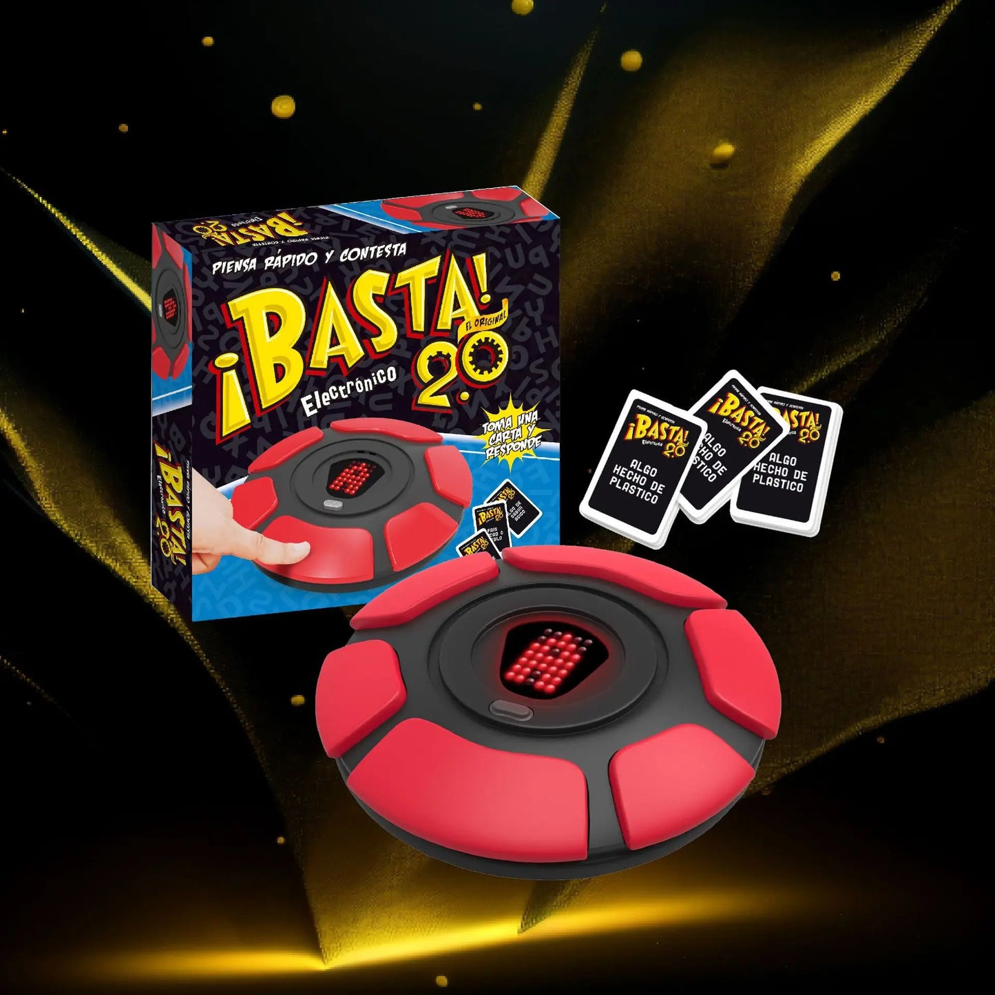 New Basta Spanish Tapple Word Game - English Tapple Games Version Quick Thinking Letter Pressing Board Family Children's Game