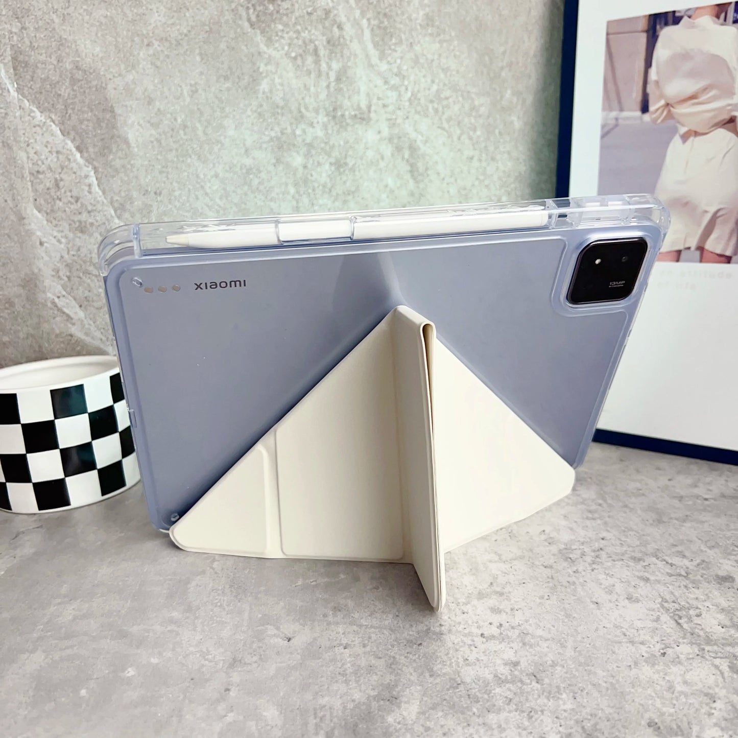 For Xiaomi Mi Pad 8 7 6 Pro 11.2 Case Redmi pad SE 11 2 K Pad 8.8 Auto Wake up & Sleep Silicone Cover Y-Fold Support Charging