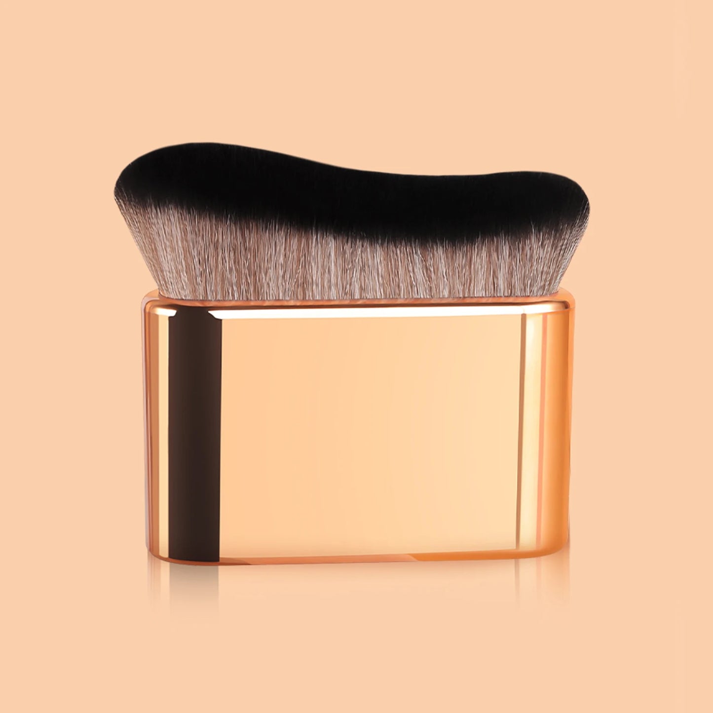 Foundation Brush, 1pcs Plastic Creative	wave Fit Perfectly Cosmetic Brush	at home or On-the-Go