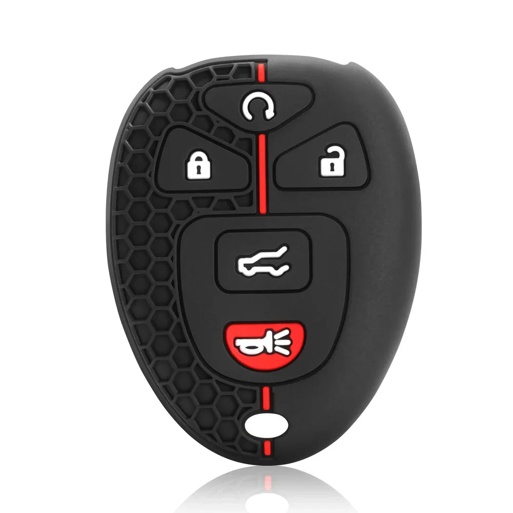 Silicone Remote Car Key Cover For Chevrolet Tahoe Suburban Gmc Yukon For Cadillac Escalade Car Key Case Protector Accessories
