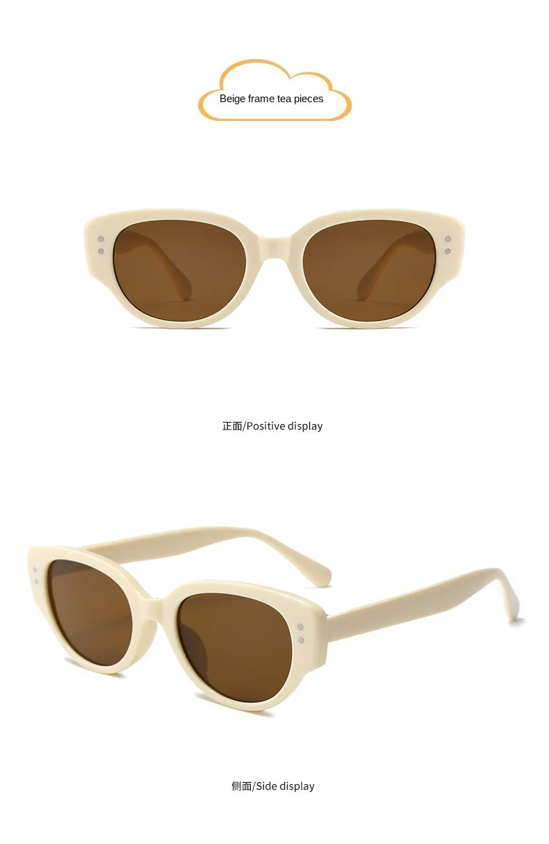 Fashion Children Cat's Eye Sunglasse Brand Designer Retro Boys Girls Eyeglasses Cute Baby Shade Eyewear Kids Sun Glasses UV400