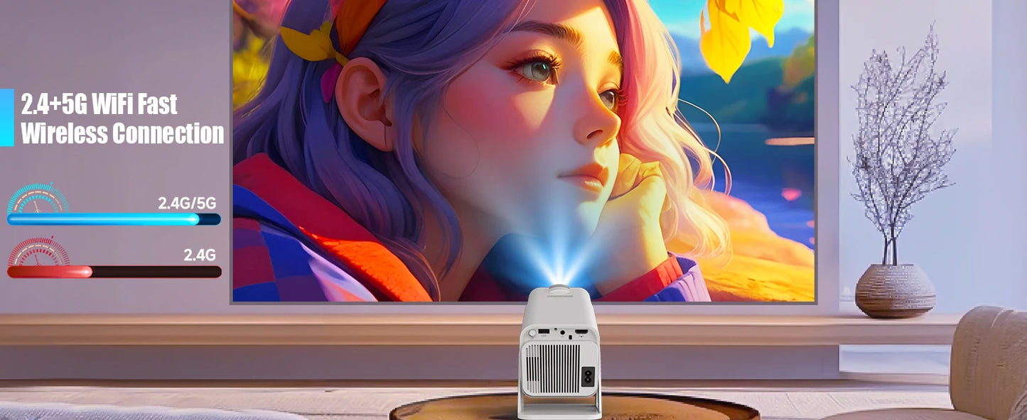 Magcubic Netflix Officially Licensed Android 13 HY320 NTV Mini Projector With Amlogic S950D4 1080P 500ANSI Dual WiFi BT5.2 Voice